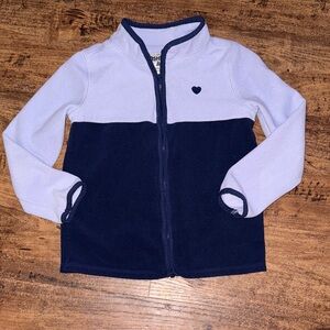 OshKosh B'gosh Navy and Light Purple Kids Hoodie